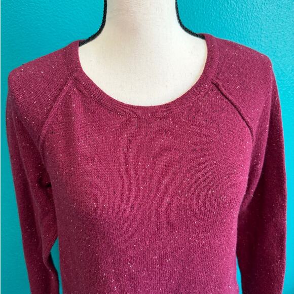 Karen Scott Maroon Confetti Knit Pullover Sweater Women's Small - Picture 8 of 10